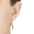 thumbnail image 3 of Polished Twist Hoop Earrings in 14K Gold, 3 of 4