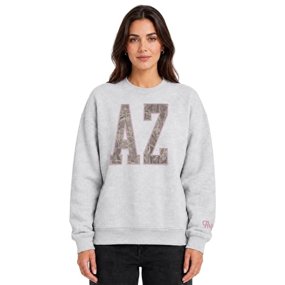State of Mine Women's Camo Letters State Sweatshirt