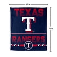 thumbnail image 7 of Logo Brands Texas Rangers 60"x70" Super Plush Blanket, 7 of 7