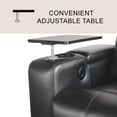 thumbnail image 3 of Travis Power Theater Recliner with Table, Assorted Colors, 3 of 9