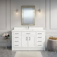 thumbnail image 2 of Studio Bathe Calais 60-inch Bathroom Vanity With Engineered Stone Countertop, 2 of 9