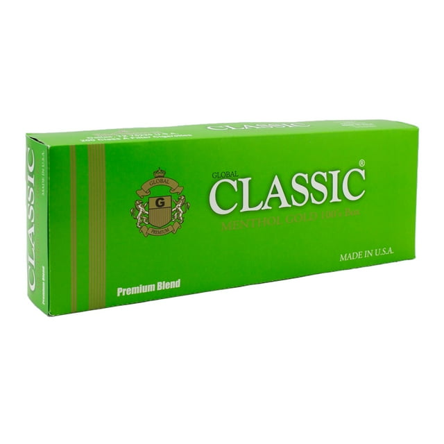 Classic Menthol Gold 100's Box 20 ct., 10 pk.