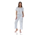 thumbnail image 1 of Flora Nikrooz 2 Piece Short Sleeve Capri PJ Set, 1 of 12