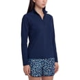 thumbnail image 2 of Lands' End Women's Quarter Zip Rashguard, 2 of 6