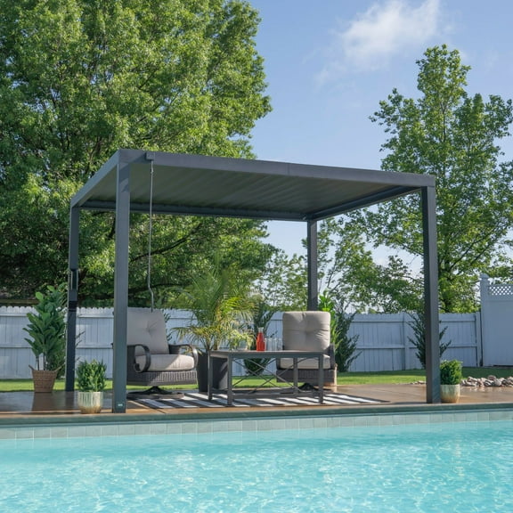 Backyard Discovery Louvered Pergola, Choose Size