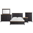 thumbnail image 2 of Society Den Johnshaven King Storage 3PC Bedroom Set in Espresso & Brown, 2 of 11
