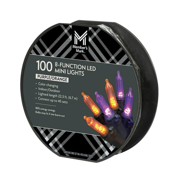 Member's Mark 100ct Halloween Color Changing Mini LED Lights, 22.3