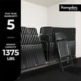 thumbnail image 4 of Hampden Furnishings 52pk Folding Chair, Black, with Ava Dolly, 4 of 8