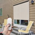 thumbnail image 5 of Rechargeable Motorized Outdoor Sun Shade With Protective Valance - Shale, 5 of 9