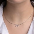 thumbnail image 7 of Sterling Silver and Diamond Identity Necklace, 7 of 9