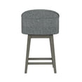 thumbnail image 14 of HH2 Home Upholstered Barrel Back Wood Adjustable Height Swivel Bar Stool, 14 of 19