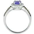 thumbnail image 2 of Oval Cut Tanzanite & 0.30 CT.T.W. Diamond Ring in 14K Gold, 2 of 3