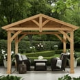 thumbnail image 4 of Member’s Mark Savannah Cedar and Aluminum Gazebo - 11’ x 13’, 4 of 9