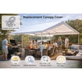 thumbnail image 2 of Impact Canopy 10'8 "x 20' Replacement Cover, White, 2 of 2