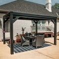 thumbnail image 1 of Backyard Discovery Stonebridge Steel Gazebo, Choose Size, 1 of 13
