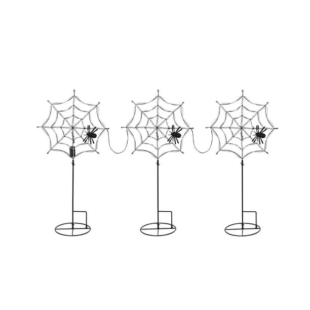 Member's Mark Pre-Lit Spiderweb Lawn Stakes, Set of 3 - Samsclub.com