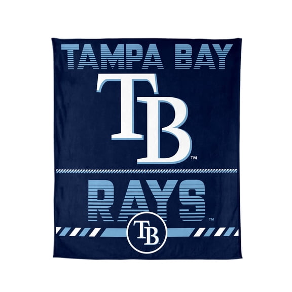 Logo Brands Tampa Bay Rays 60"x70" Super Plush Blanket