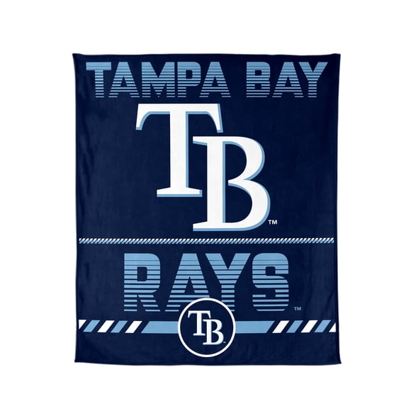 Logo Brands Tampa Bay Rays 60"x70" Super Plush Blanket