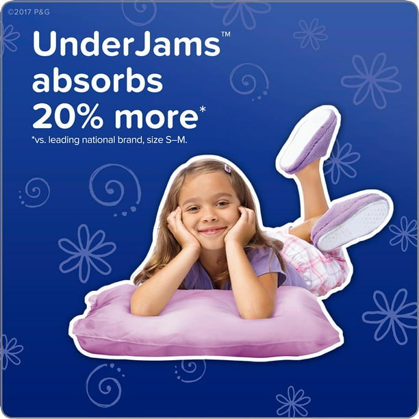 Pampers UnderJams Bedtime Underwear for Girls (Choose Your Size