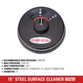 thumbnail image 4 of SIMPSON Universal 15” Surface Scrubber for CW Pressure Washers, Rated Up to 3700 PSI, 4 of 6