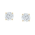 thumbnail image 3 of 1.95 CT. T.W. Round Cut Solitaire Diamond Stud Earrings in 14K Gold, 3 of 7