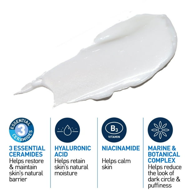 PURE CERA Repair Eye Cream 3個セット Eye Repair Cream for Dark Circles and Puffiness | CeraVe