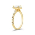 thumbnail image 3 of 1.45 CT. TW Pear Cut Natural Halo Diamond Ring in 18K Gold, 3 of 6