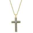 thumbnail image 1 of 0.46 CT. T.W. Round Cut Diamond Cross Pendant Necklace in 14k Gold, 1 of 5