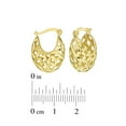 thumbnail image 4 of Open Filigree Hoop Earring in 14K Yellow Gold, 4 of 5