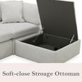 thumbnail image 7 of Member’s Mark Lindsey Modular Fabric Sofa with Storage Ottoman, 7 of 23