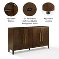 thumbnail image 4 of Crosley Furniture Darcy Sideboard Buffet, Dark Brown, 4 of 13