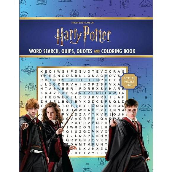 Harry Potter Word Search, Quips, Quotes, and Coloring Book, Flexibound