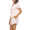 thumbnail image 3 of Flora by Flora Nikrooz Ladies Satin Notch Collar PJ Set, 3 of 8