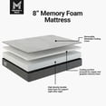 thumbnail image 2 of Member's Mark 8" Medium Memory Foam Mattress, 2 of 8