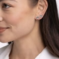 thumbnail image 15 of Fancy Cut Lab Created White Sapphire 4 Pair Earring Set in Sterling Silver, 15 of 16