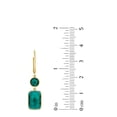 thumbnail image 6 of Multi-Gemstone Dangle Earrings in 14K Gold, 6 of 6