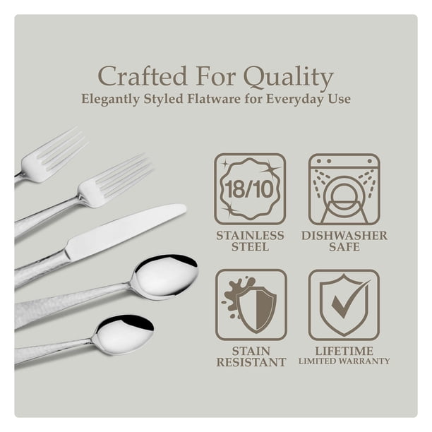 Wallace 20-Piece 18/10 Stainless Steel Flatware Set, Service for 4