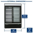 thumbnail image 3 of MAXX COLD 54", 48 cu. ft., Double Sliding Glass Door Reach-In Merchandiser Refrigerator, 3 of 8
