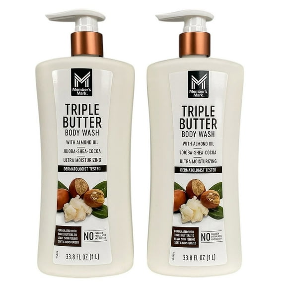 Member's Mark Triple Butter Body Wash, 67.6 fl. oz., 2 pk.