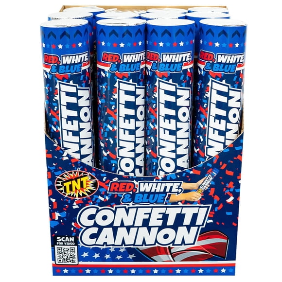 TNT Fireworks RWB Confetti Cannon