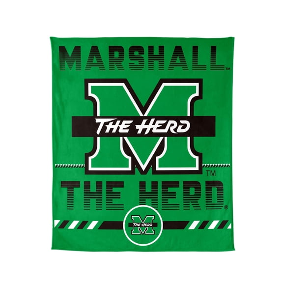 Logo Brands Marshall Thundering Herd 60"x70" Super Plush Blanket