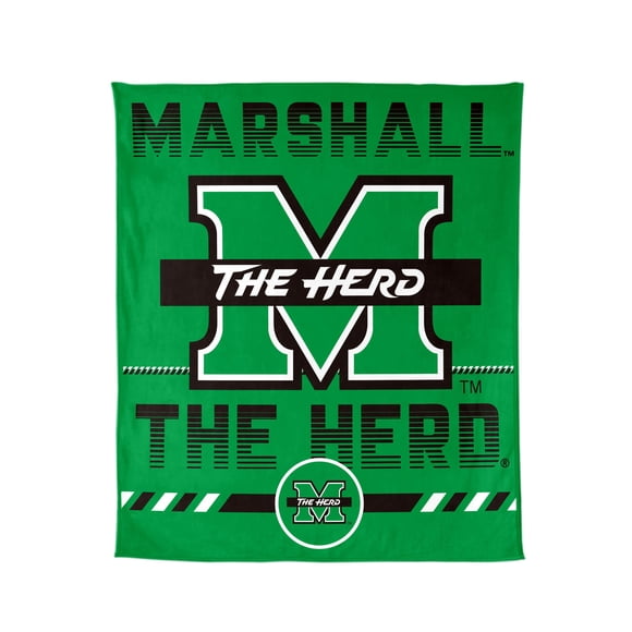 Logo Brands Marshall Thundering Herd 60"x70" Super Plush Blanket