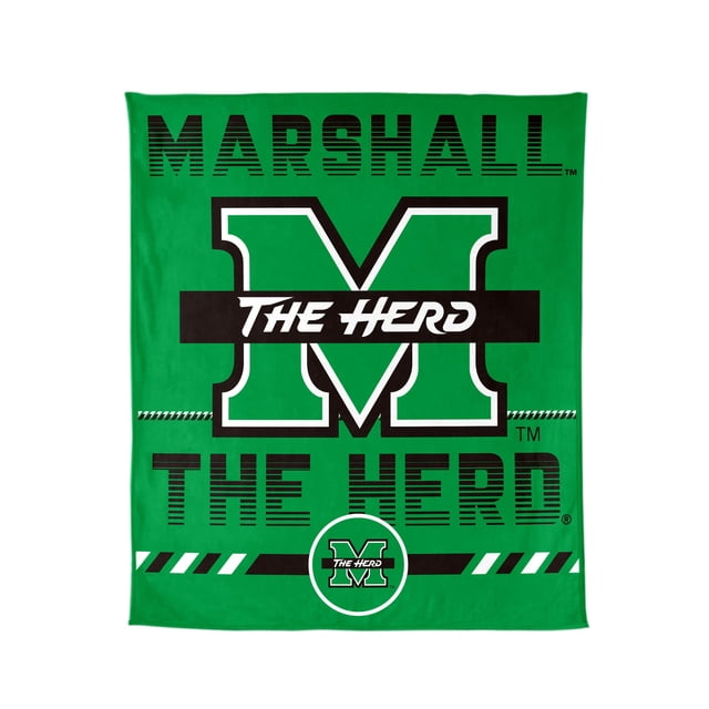 Logo Brands Marshall Thundering Herd 60"x70" Super Plush Blanket
