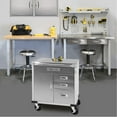 thumbnail image 8 of Seville Classics UltraHD 4-Drawer Rolling Cabinet, 28" W x 25" D x 34.5" H, 8 of 12