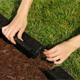 thumbnail image 5 of GroundSmart 4' Black Roman Brick Rubber Landscape Edging, 48pk, 5 of 9