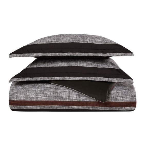 London Fog Warren Stripe Duvet Cover Set, Assorted Sizes
