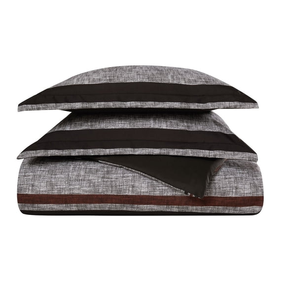 London Fog Warren Stripe Duvet Cover Set, Assorted Sizes