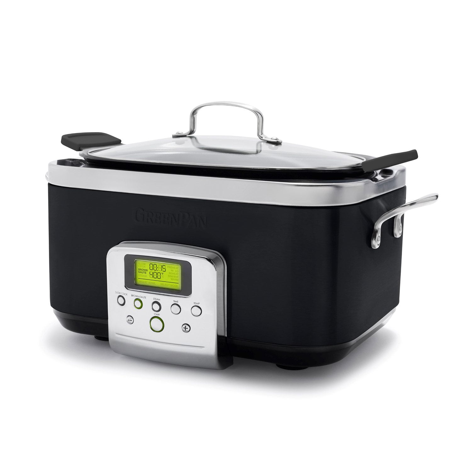GreenPan Elite 8-in-1 Programmable 6 Quart Electric Slow Cooker, Ceramic Nonstick - Thumbnail 2