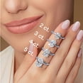 thumbnail image 9 of Lab Created Oval Cut Diamond Solitaire Ring, 9 of 9