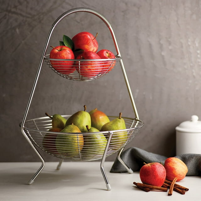 Tramontina 2- Tiered Stainless Steel Fruit Basket